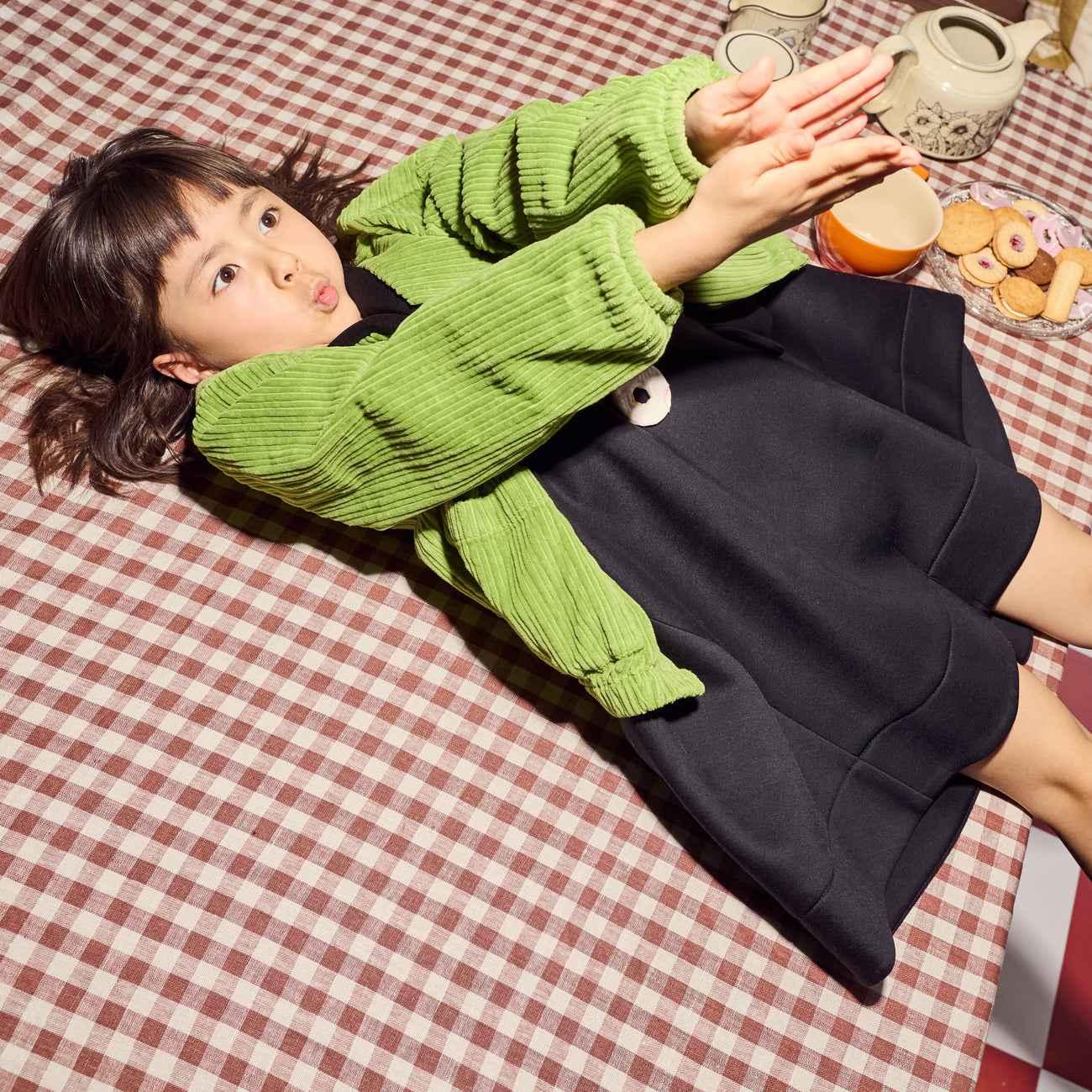 Avery Scuba Black Tunic Dress